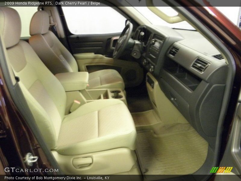 Dark Cherry Pearl / Beige 2009 Honda Ridgeline RTS