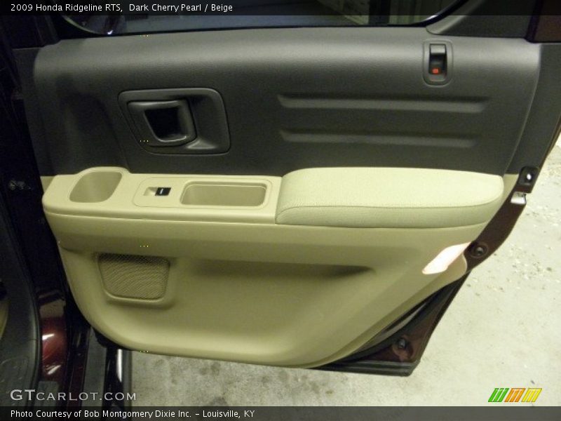 Dark Cherry Pearl / Beige 2009 Honda Ridgeline RTS