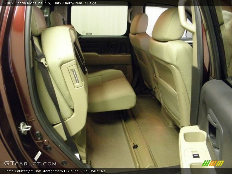 Dark Cherry Pearl / Beige 2009 Honda Ridgeline RTS