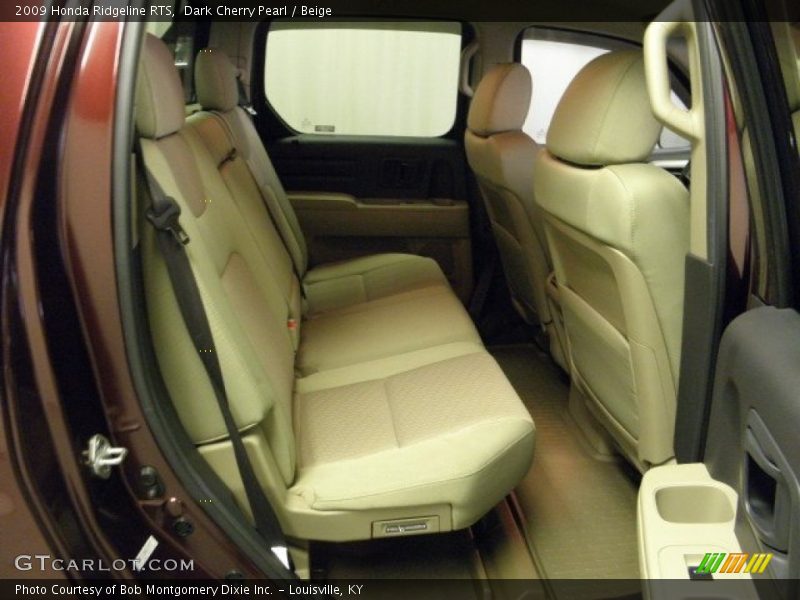 Dark Cherry Pearl / Beige 2009 Honda Ridgeline RTS
