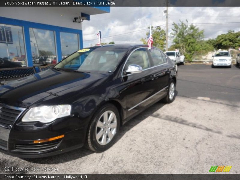Deep Black / Pure Beige 2006 Volkswagen Passat 2.0T Sedan