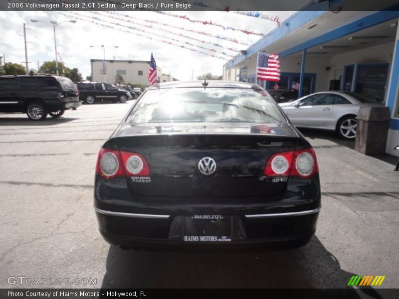 Deep Black / Pure Beige 2006 Volkswagen Passat 2.0T Sedan