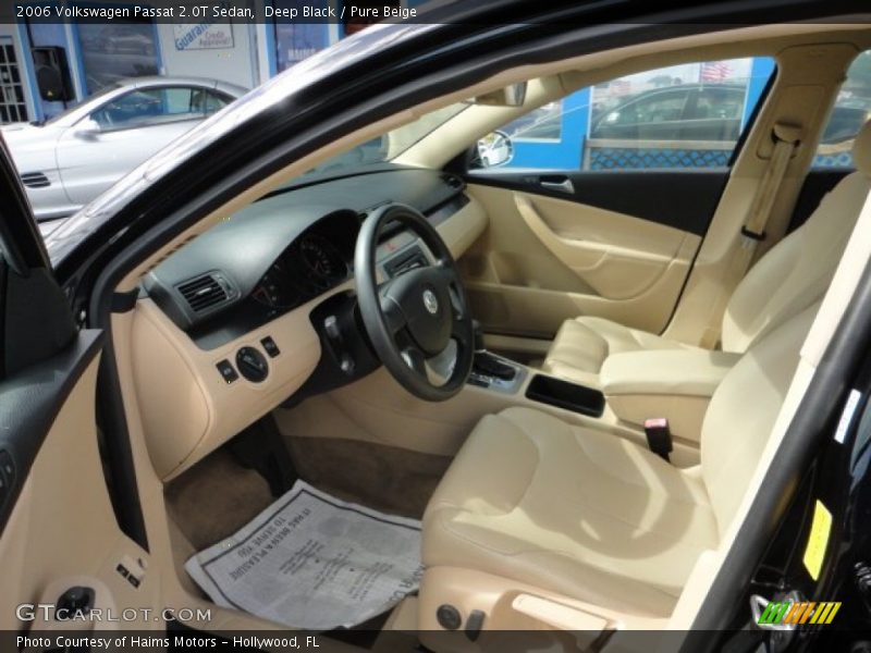 Deep Black / Pure Beige 2006 Volkswagen Passat 2.0T Sedan