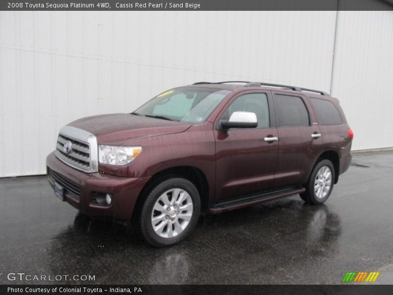 Cassis Red Pearl / Sand Beige 2008 Toyota Sequoia Platinum 4WD