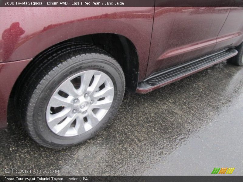 Cassis Red Pearl / Sand Beige 2008 Toyota Sequoia Platinum 4WD