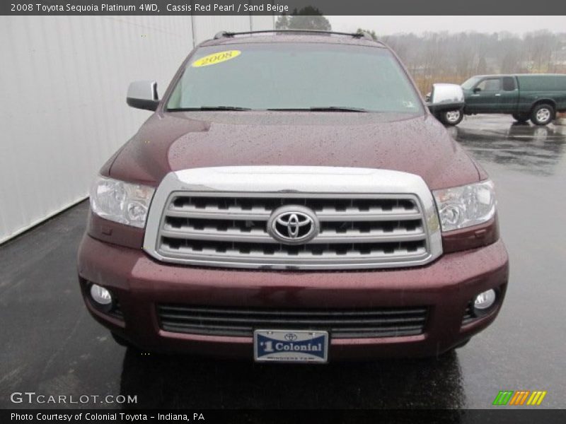 Cassis Red Pearl / Sand Beige 2008 Toyota Sequoia Platinum 4WD