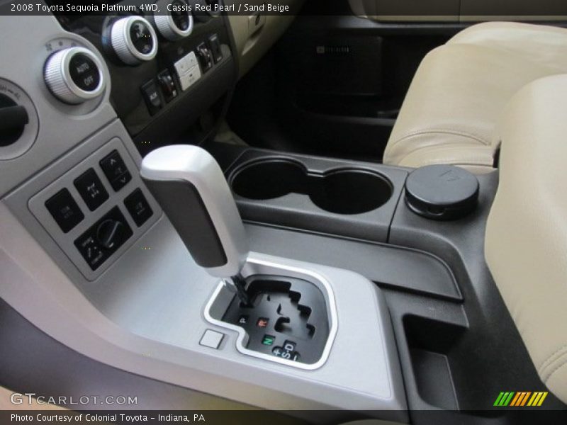 Cassis Red Pearl / Sand Beige 2008 Toyota Sequoia Platinum 4WD