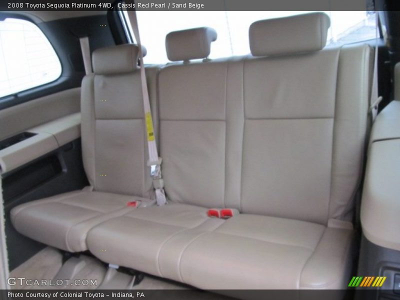 Cassis Red Pearl / Sand Beige 2008 Toyota Sequoia Platinum 4WD