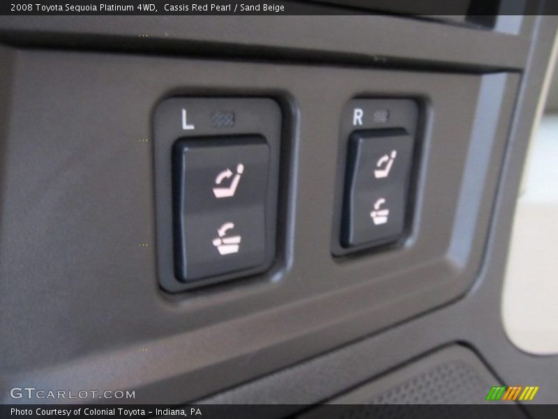 Cassis Red Pearl / Sand Beige 2008 Toyota Sequoia Platinum 4WD