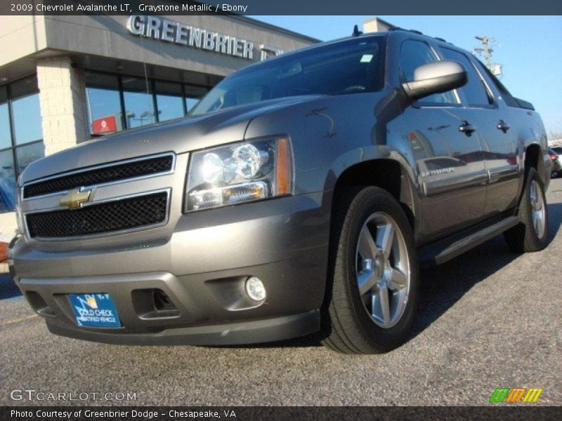 Graystone Metallic / Ebony 2009 Chevrolet Avalanche LT
