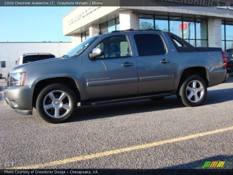 Graystone Metallic / Ebony 2009 Chevrolet Avalanche LT