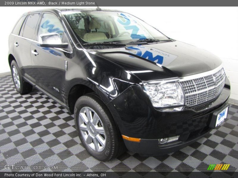 Black / Medium Light Stone 2009 Lincoln MKX AWD