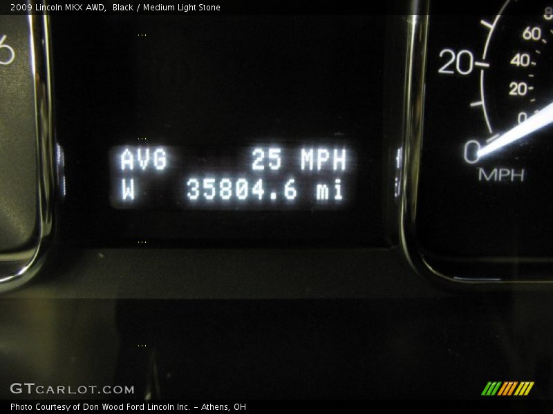 Black / Medium Light Stone 2009 Lincoln MKX AWD