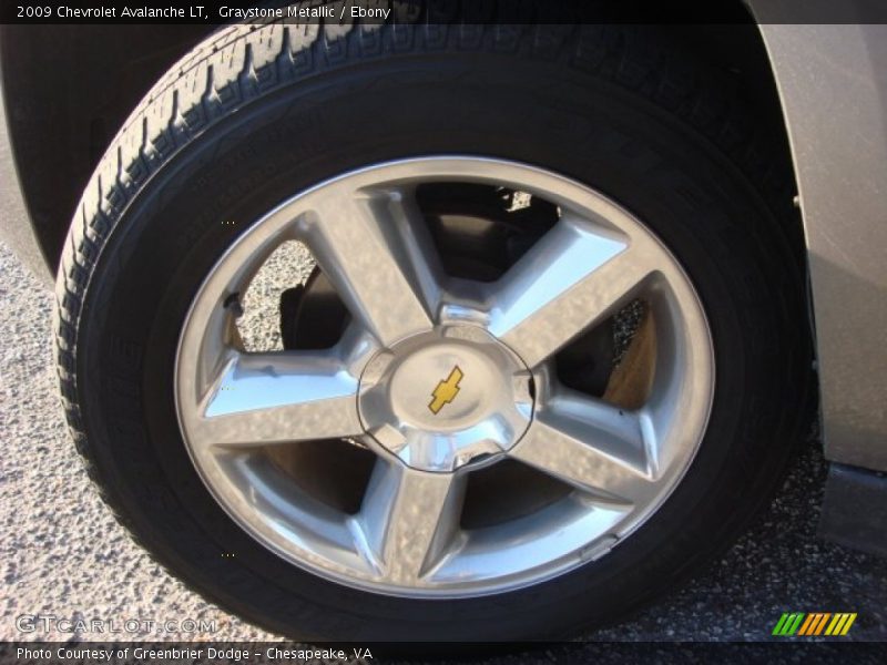 Graystone Metallic / Ebony 2009 Chevrolet Avalanche LT