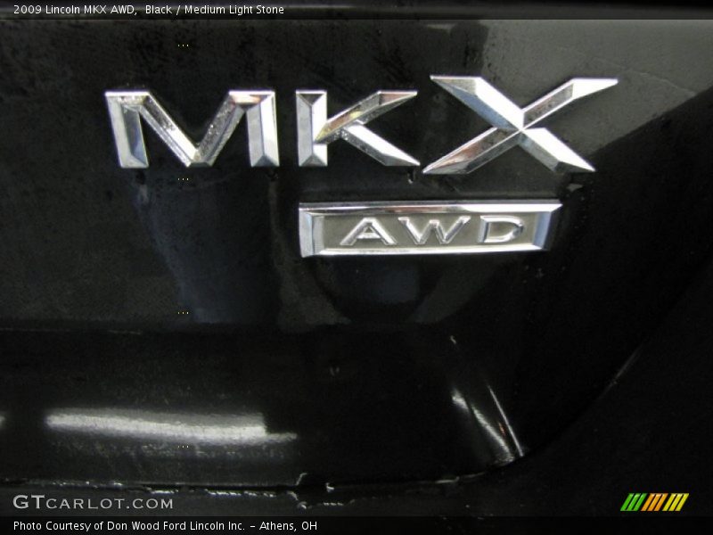 Black / Medium Light Stone 2009 Lincoln MKX AWD