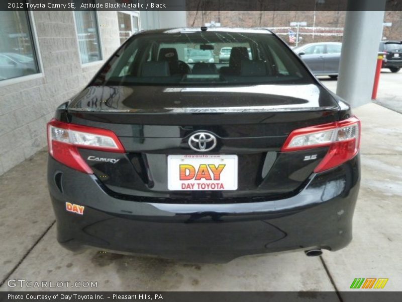 Attitude Black Metallic / Black 2012 Toyota Camry SE