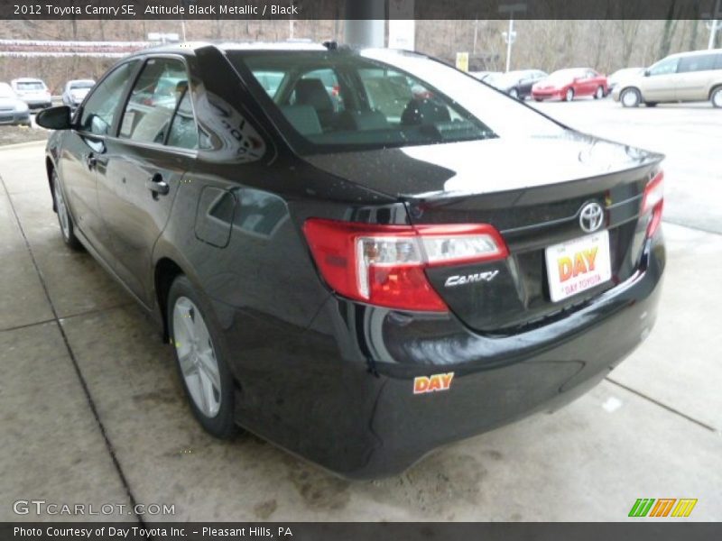 Attitude Black Metallic / Black 2012 Toyota Camry SE