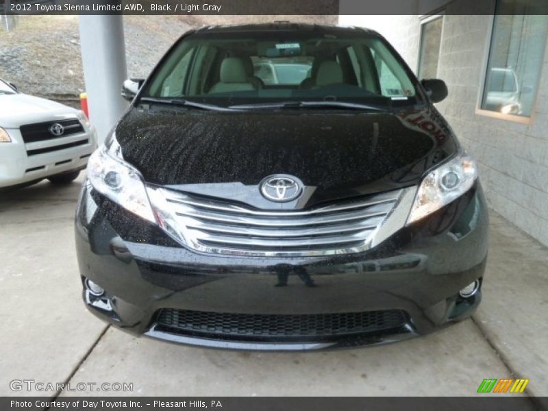 Black / Light Gray 2012 Toyota Sienna Limited AWD