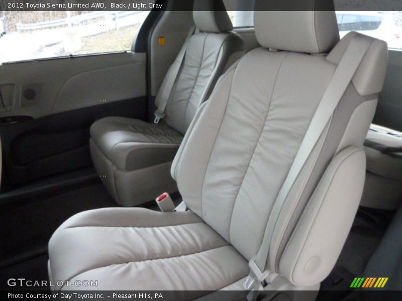Black / Light Gray 2012 Toyota Sienna Limited AWD