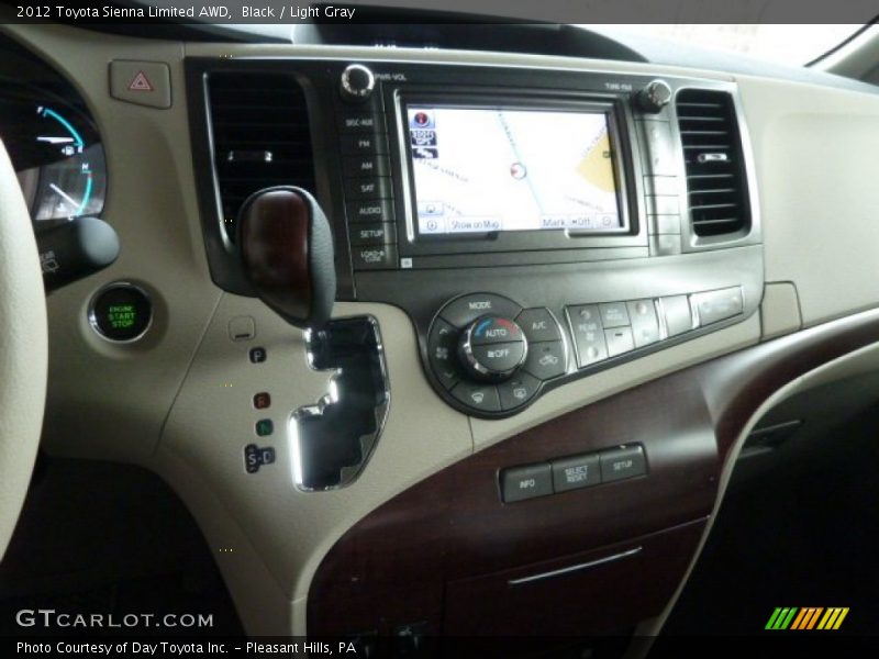 Black / Light Gray 2012 Toyota Sienna Limited AWD