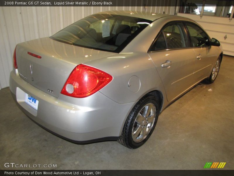 Liquid Silver Metallic / Ebony Black 2008 Pontiac G6 GT Sedan