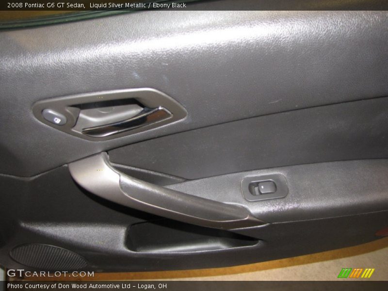 Liquid Silver Metallic / Ebony Black 2008 Pontiac G6 GT Sedan