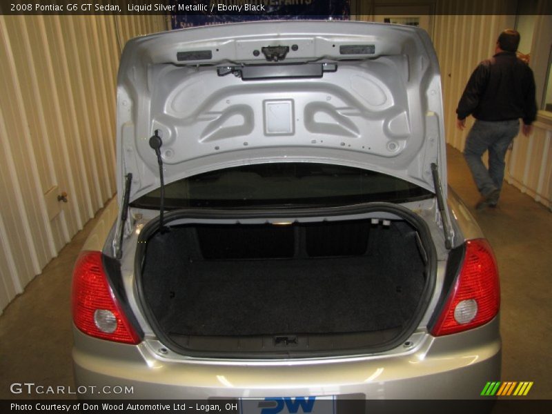Liquid Silver Metallic / Ebony Black 2008 Pontiac G6 GT Sedan