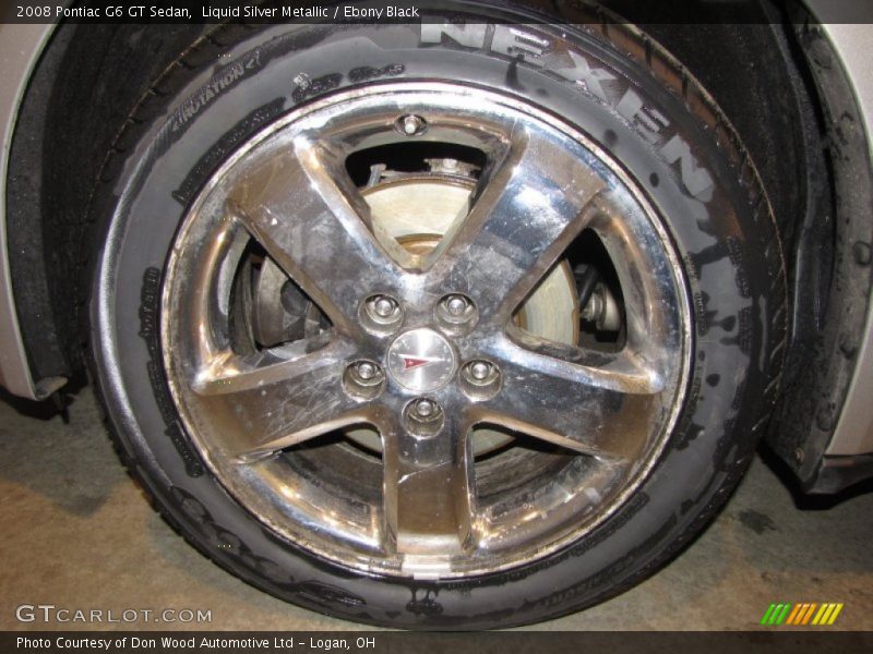 Liquid Silver Metallic / Ebony Black 2008 Pontiac G6 GT Sedan