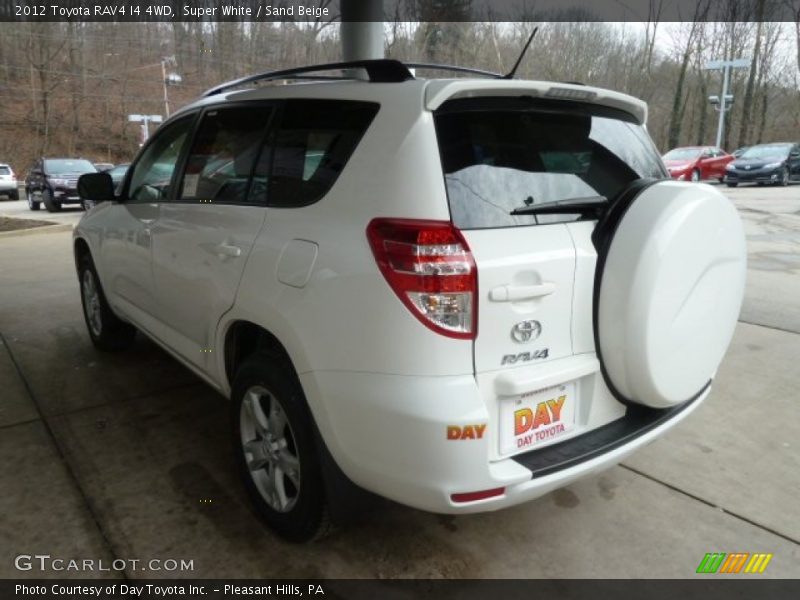 Super White / Sand Beige 2012 Toyota RAV4 I4 4WD