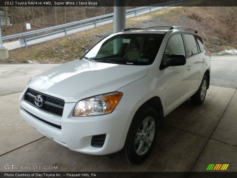 Super White / Sand Beige 2012 Toyota RAV4 I4 4WD