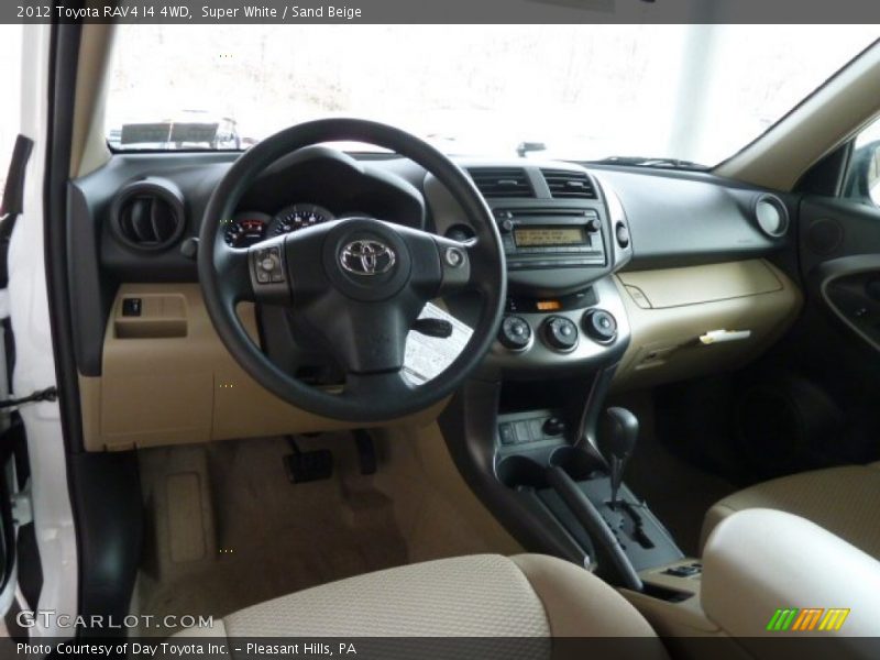 Super White / Sand Beige 2012 Toyota RAV4 I4 4WD