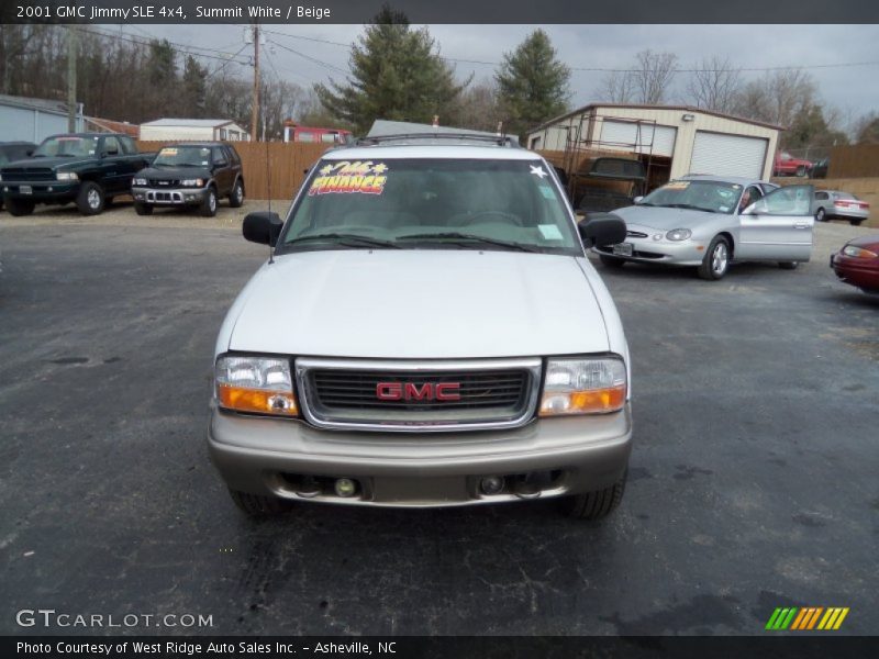 Summit White / Beige 2001 GMC Jimmy SLE 4x4