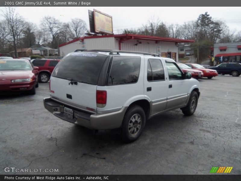 Summit White / Beige 2001 GMC Jimmy SLE 4x4