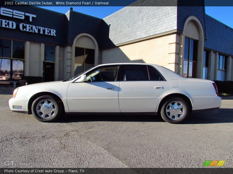 White Diamond Pearl / Oatmeal 2002 Cadillac DeVille Sedan