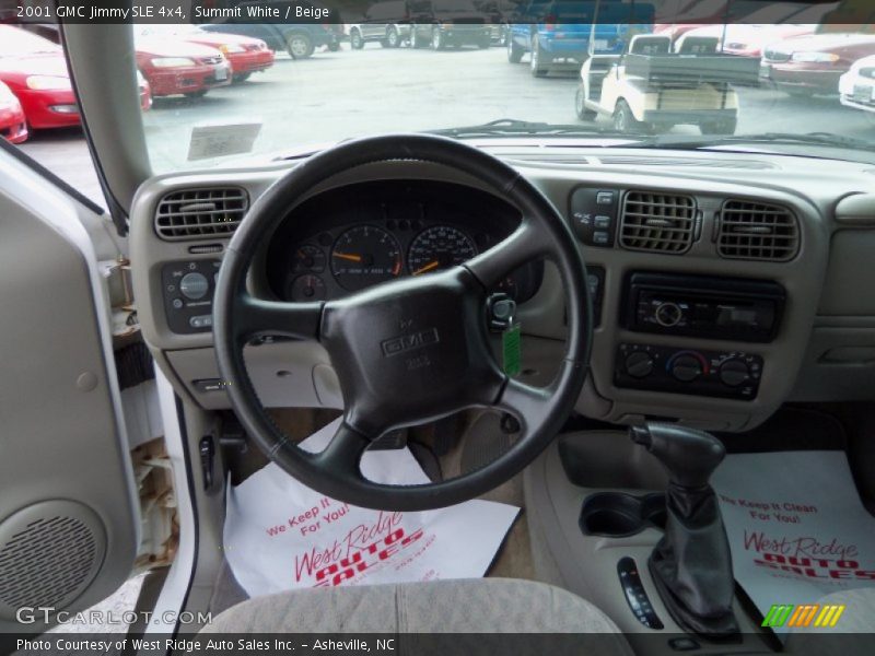 Summit White / Beige 2001 GMC Jimmy SLE 4x4