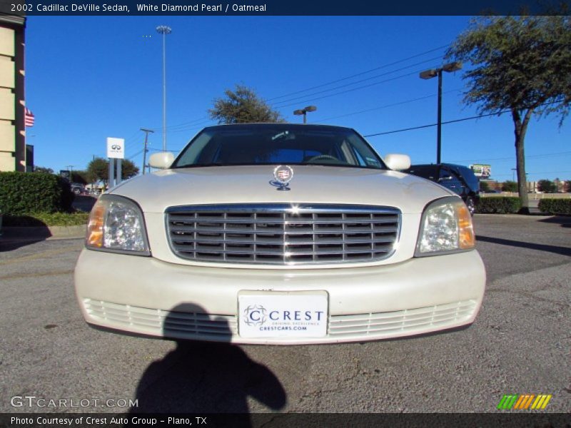 White Diamond Pearl / Oatmeal 2002 Cadillac DeVille Sedan