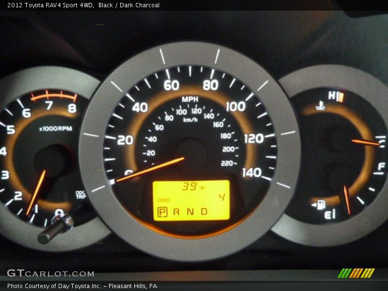 Black / Dark Charcoal 2012 Toyota RAV4 Sport 4WD