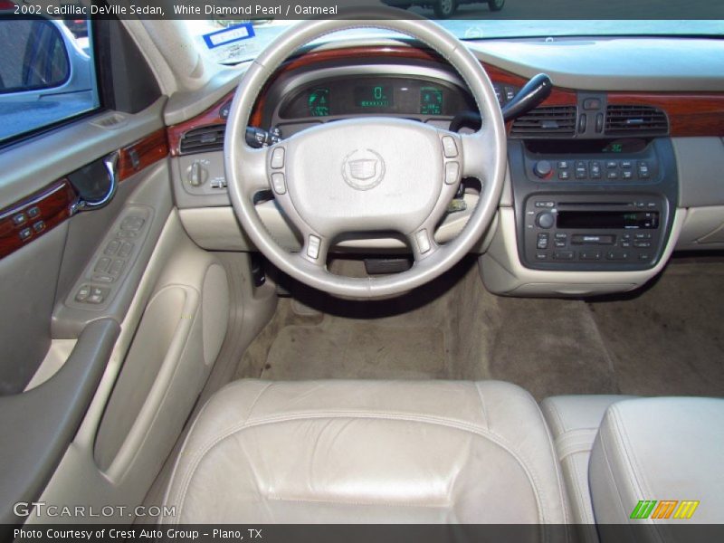 White Diamond Pearl / Oatmeal 2002 Cadillac DeVille Sedan