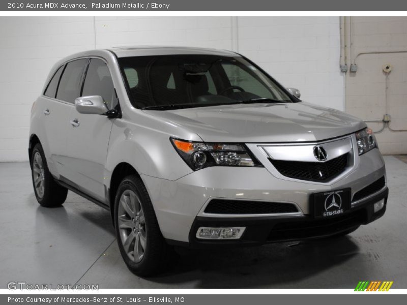 Palladium Metallic / Ebony 2010 Acura MDX Advance