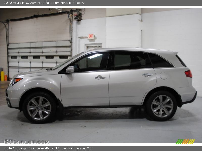Palladium Metallic / Ebony 2010 Acura MDX Advance