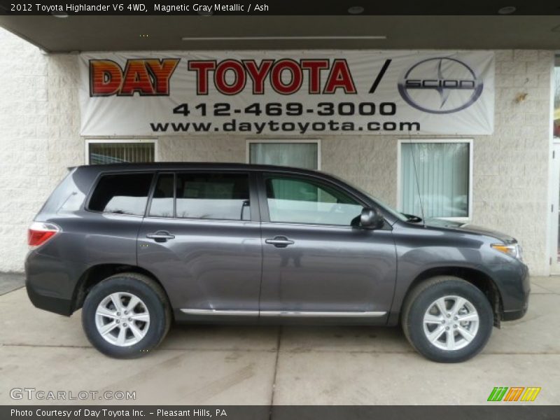 Magnetic Gray Metallic / Ash 2012 Toyota Highlander V6 4WD