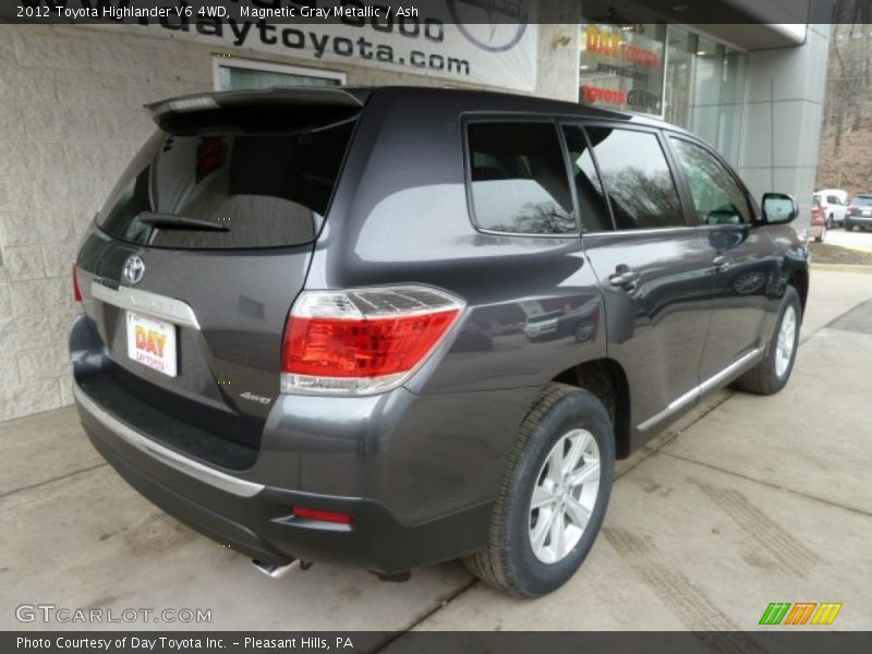 Magnetic Gray Metallic / Ash 2012 Toyota Highlander V6 4WD