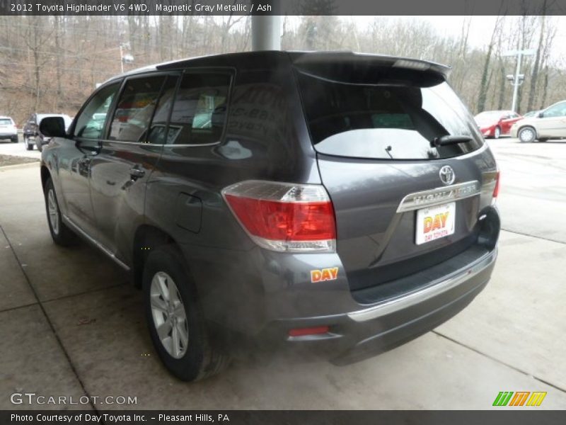 Magnetic Gray Metallic / Ash 2012 Toyota Highlander V6 4WD