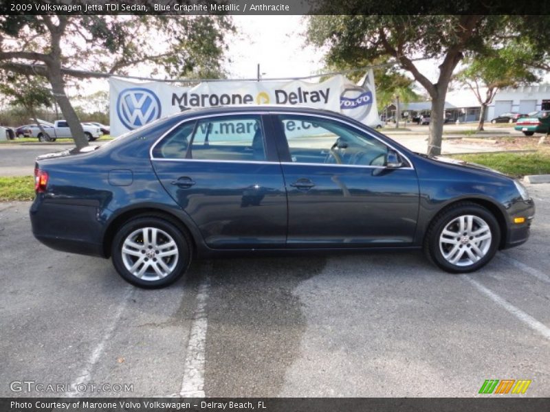 Blue Graphite Metallic / Anthracite 2009 Volkswagen Jetta TDI Sedan