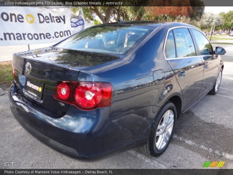 Blue Graphite Metallic / Anthracite 2009 Volkswagen Jetta TDI Sedan