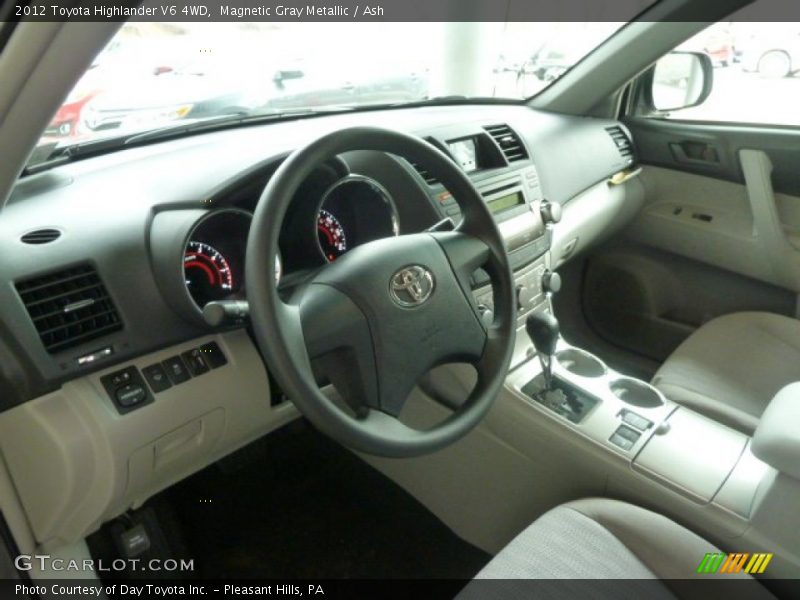 Magnetic Gray Metallic / Ash 2012 Toyota Highlander V6 4WD