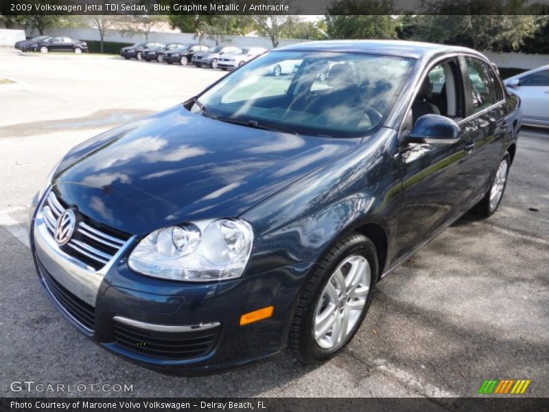 Blue Graphite Metallic / Anthracite 2009 Volkswagen Jetta TDI Sedan