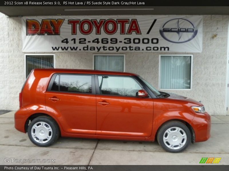 RS Hot Lava / RS Suede Style Dark Gray/Hot Lava 2012 Scion xB Release Series 9.0