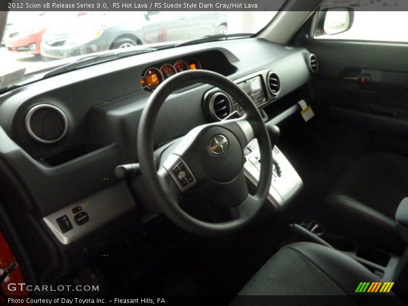 RS Hot Lava / RS Suede Style Dark Gray/Hot Lava 2012 Scion xB Release Series 9.0