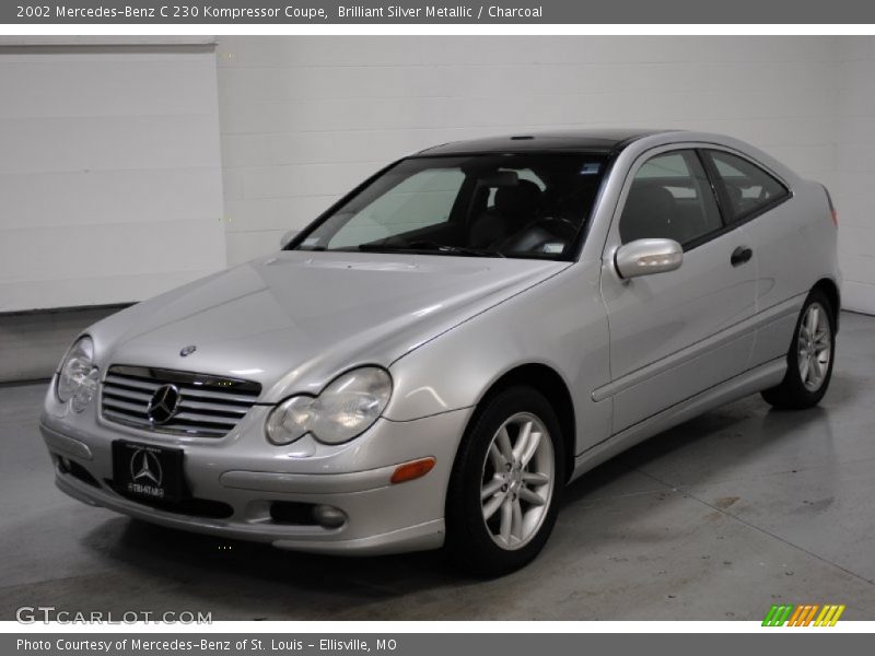 Brilliant Silver Metallic / Charcoal 2002 Mercedes-Benz C 230 Kompressor Coupe